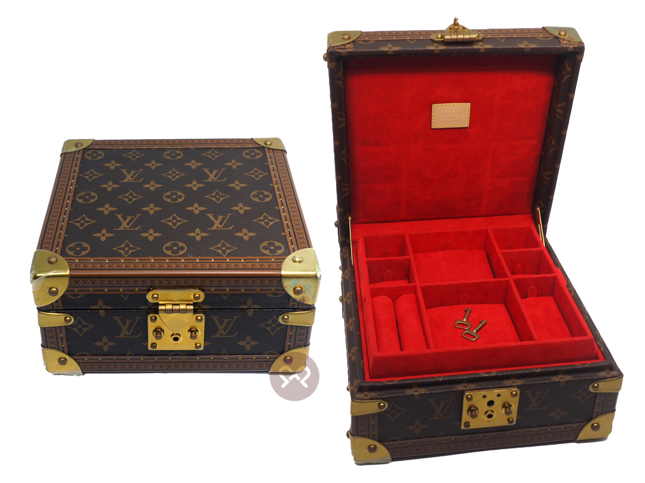 Louis Vuitton M20040 Monogram Canvas/ ROUGE COFFRET JOAILLERIE Jewellery Case (MS4129)