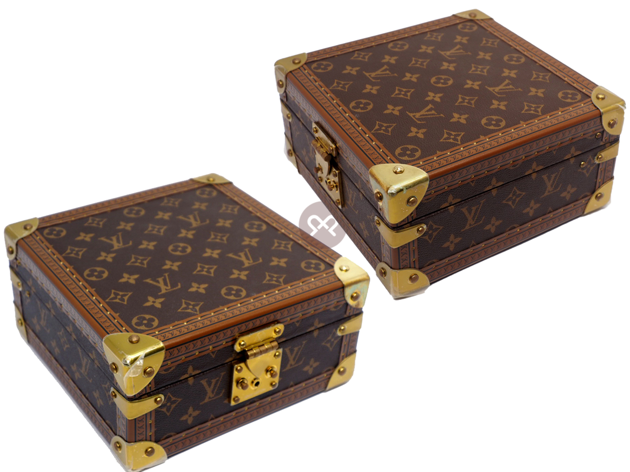 Louis Vuitton M20040 Monogram Canvas/ ROUGE COFFRET JOAILLERIE Jewellery Case (MS4129) - Image 3