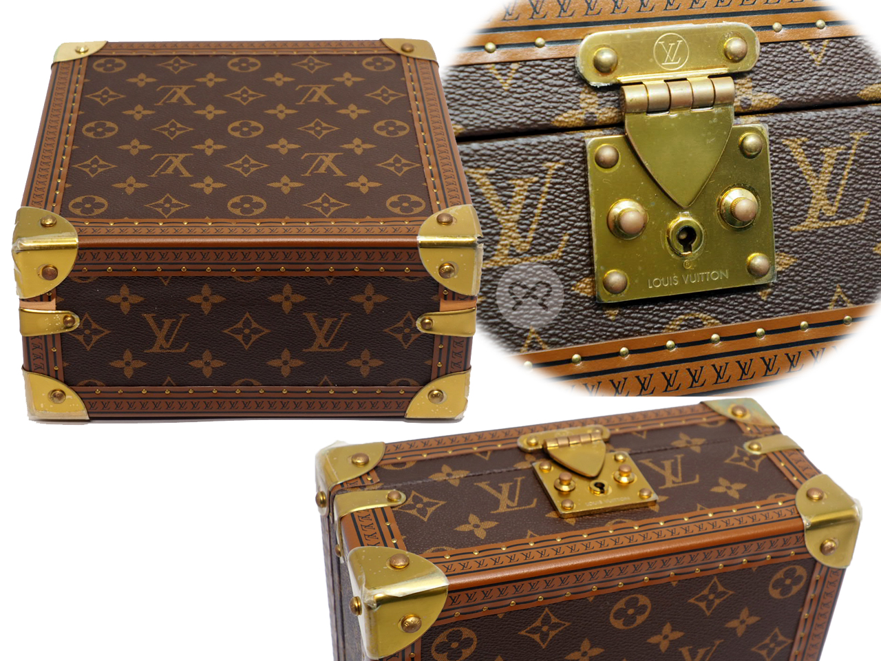 Louis Vuitton M20040 Monogram Canvas/ ROUGE COFFRET JOAILLERIE Jewellery Case (MS4129) - Image 4
