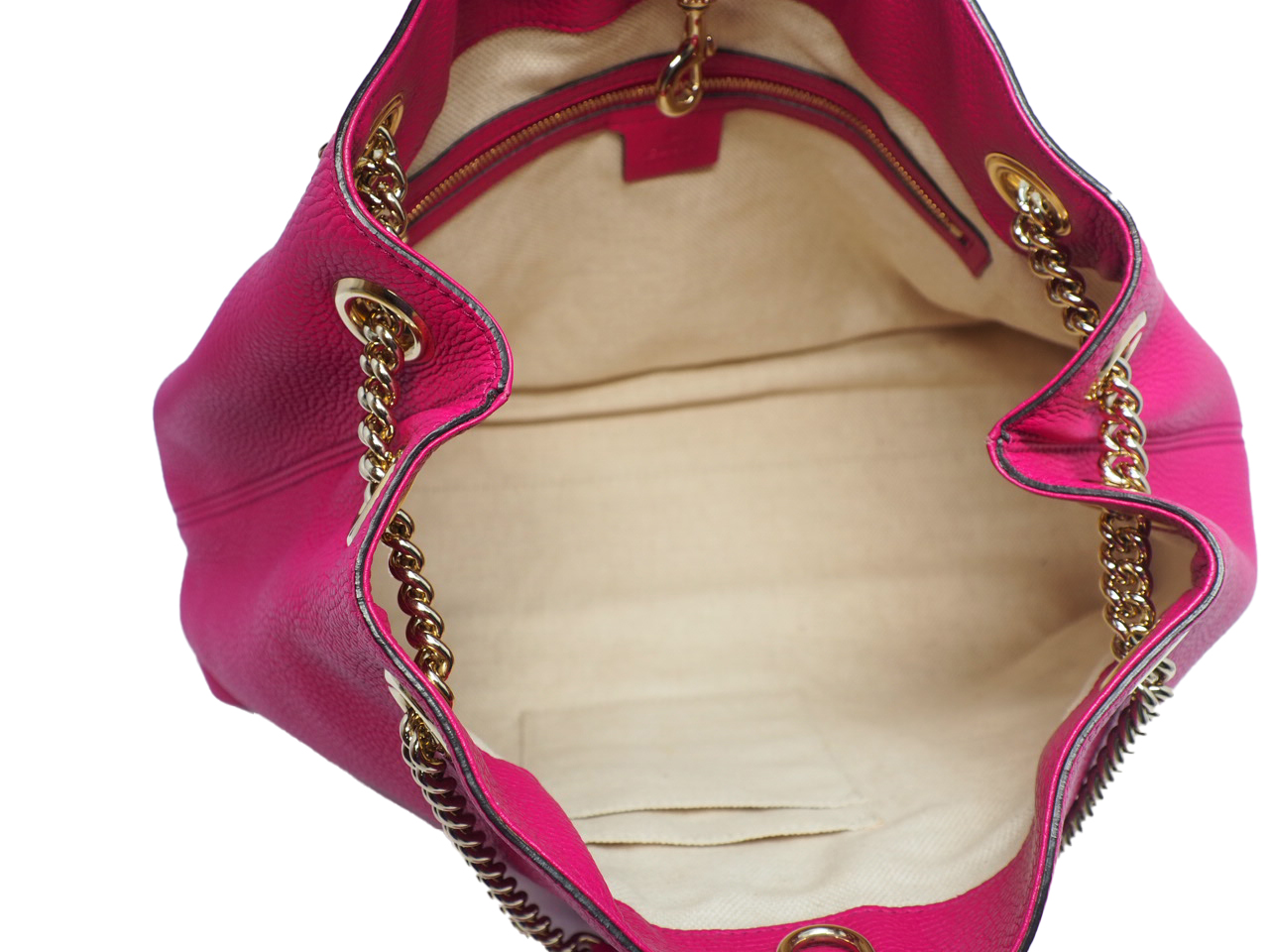Gucci 308982 Fuchsia chain Soho Interlocking G Shoulder Bag - Image 7