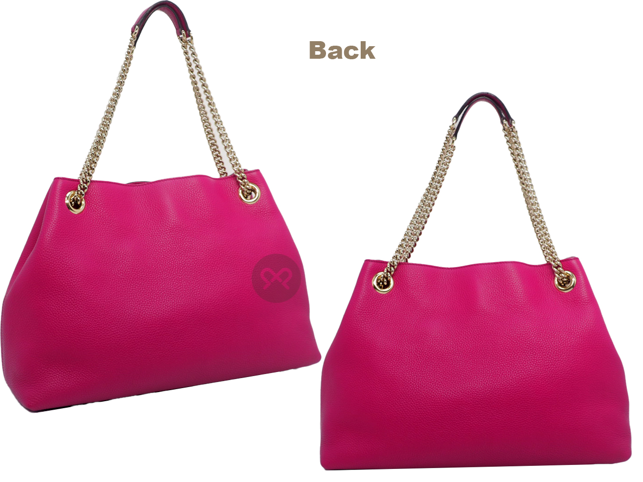 Gucci 308982 Fuchsia chain Soho Interlocking G Shoulder Bag - Image 3