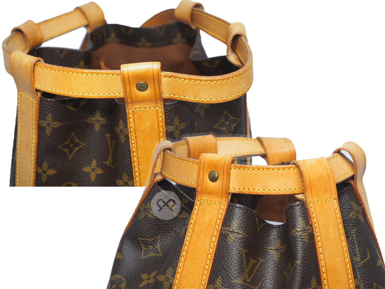 Louis Vuitton M42243 Monogram Canvas Randonnee Backpack/ Shoulder Bag (AS0977) - Image 5
