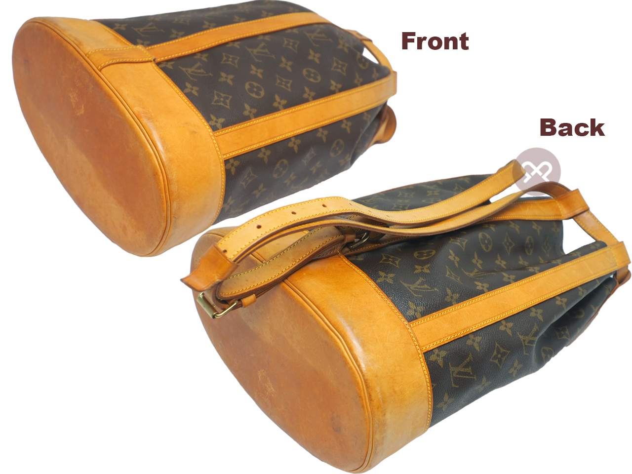 Louis Vuitton M42243 Monogram Canvas Randonnee Backpack/ Shoulder Bag (AS0977) - Image 4