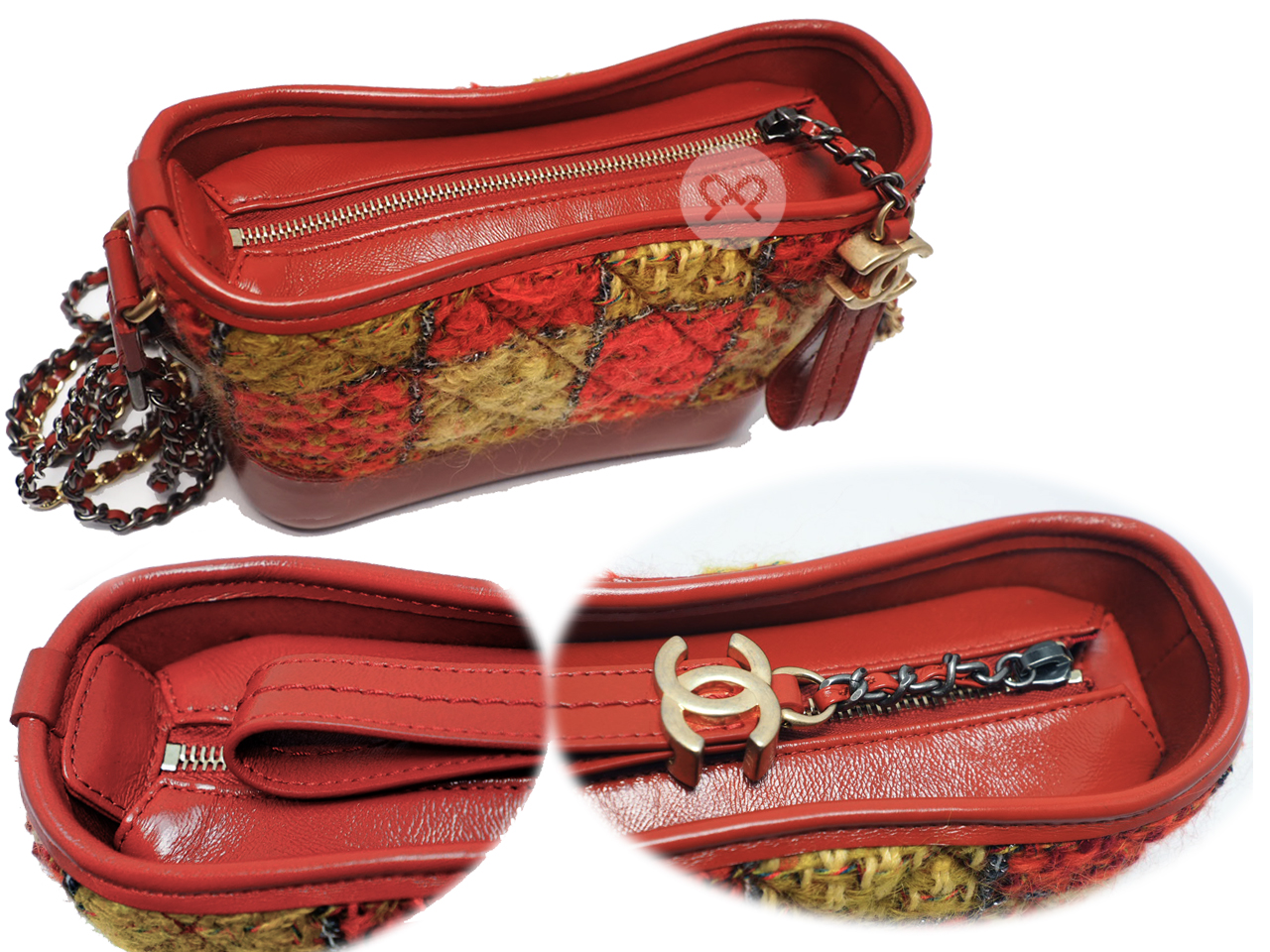 2018 Limited Collection !! Chanel 25867478 Multicolor Tweed Small Gabrielle Hobo Bag - Image 5