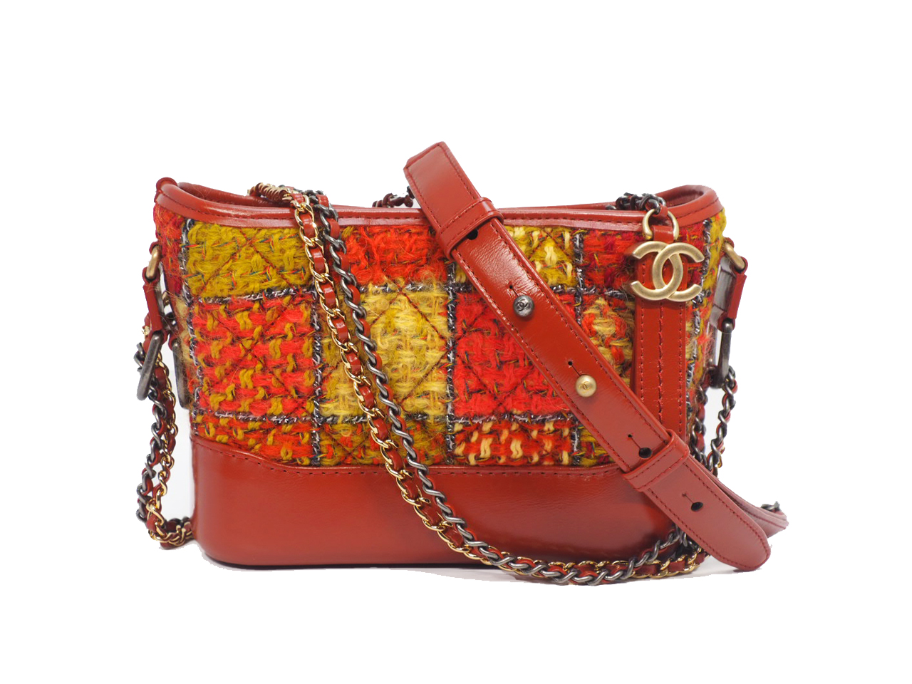 2018 Limited Collection !! Chanel 25867478 Multicolor Tweed Small Gabrielle Hobo Bag