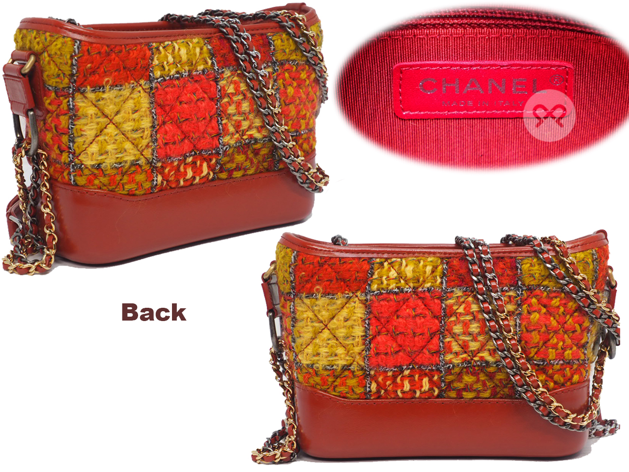 2018 Limited Collection !! Chanel 25867478 Multicolor Tweed Small Gabrielle Hobo Bag - Image 2