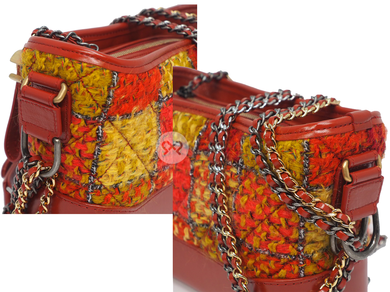 2018 Limited Collection !! Chanel 25867478 Multicolor Tweed Small Gabrielle Hobo Bag - Image 6