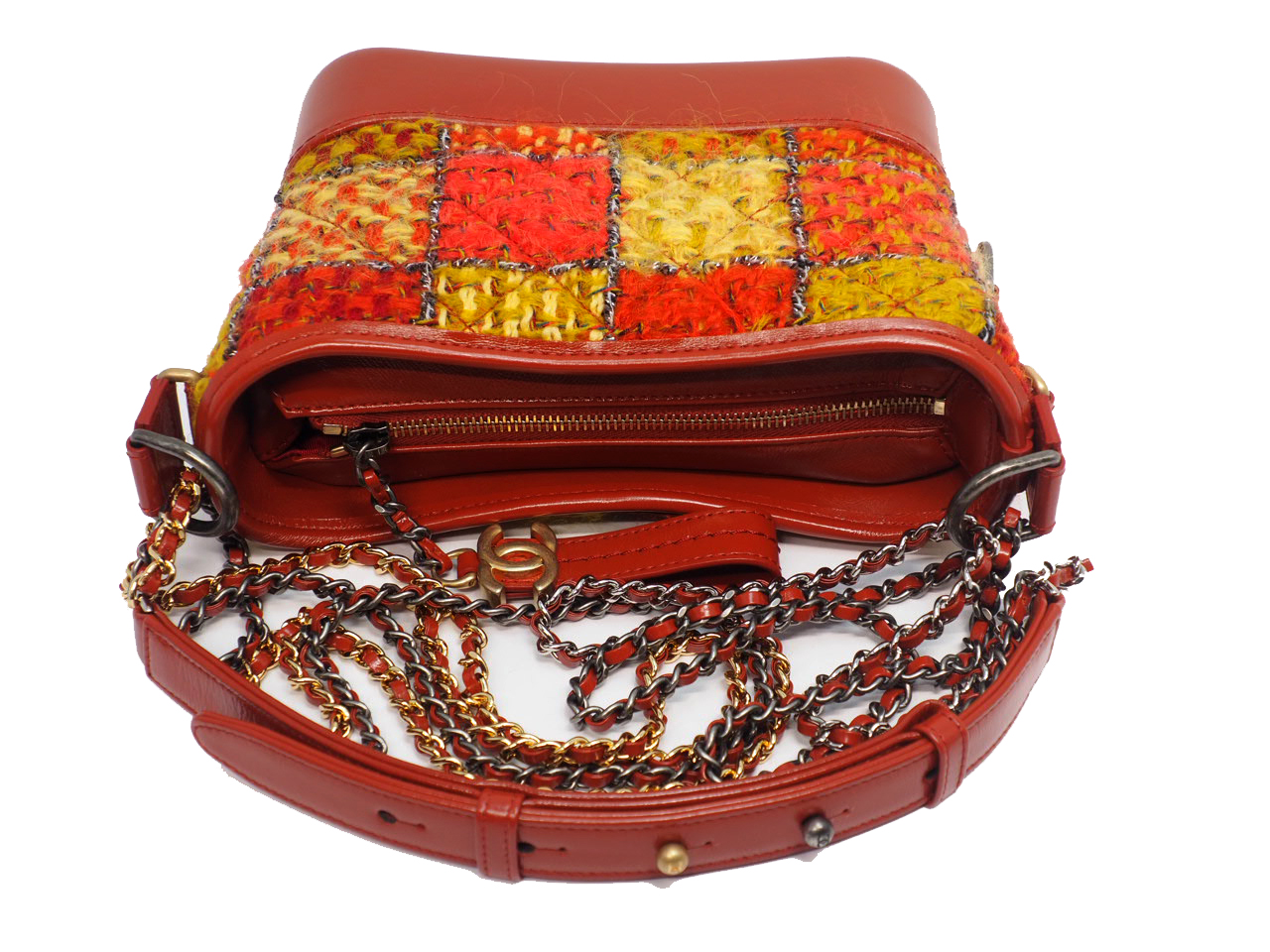 2018 Limited Collection !! Chanel 25867478 Multicolor Tweed Small Gabrielle Hobo Bag - Image 4