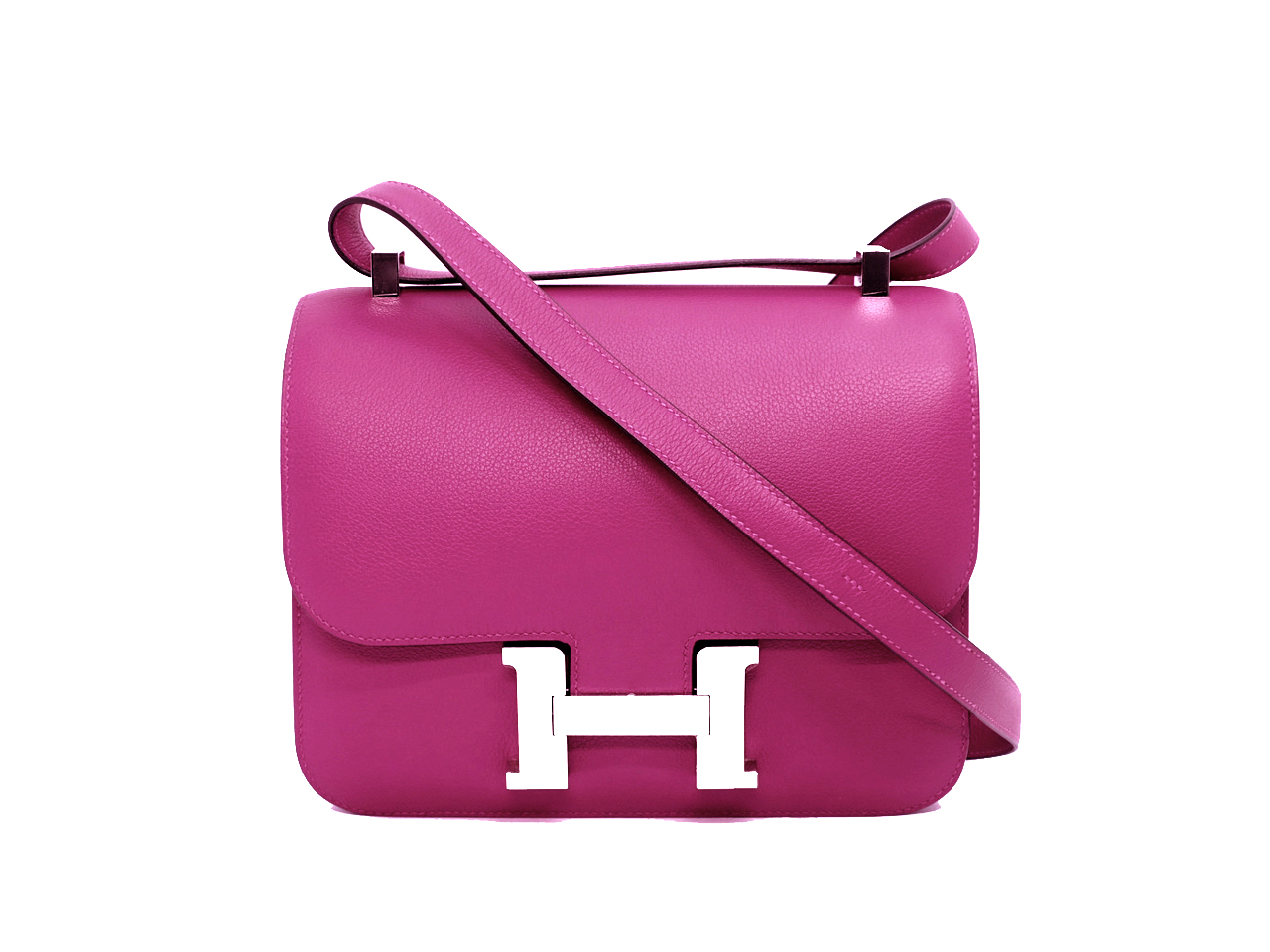 Hermes Constance III 24cm C Stamp Evercolor Rose Poupre Palladium Hardware