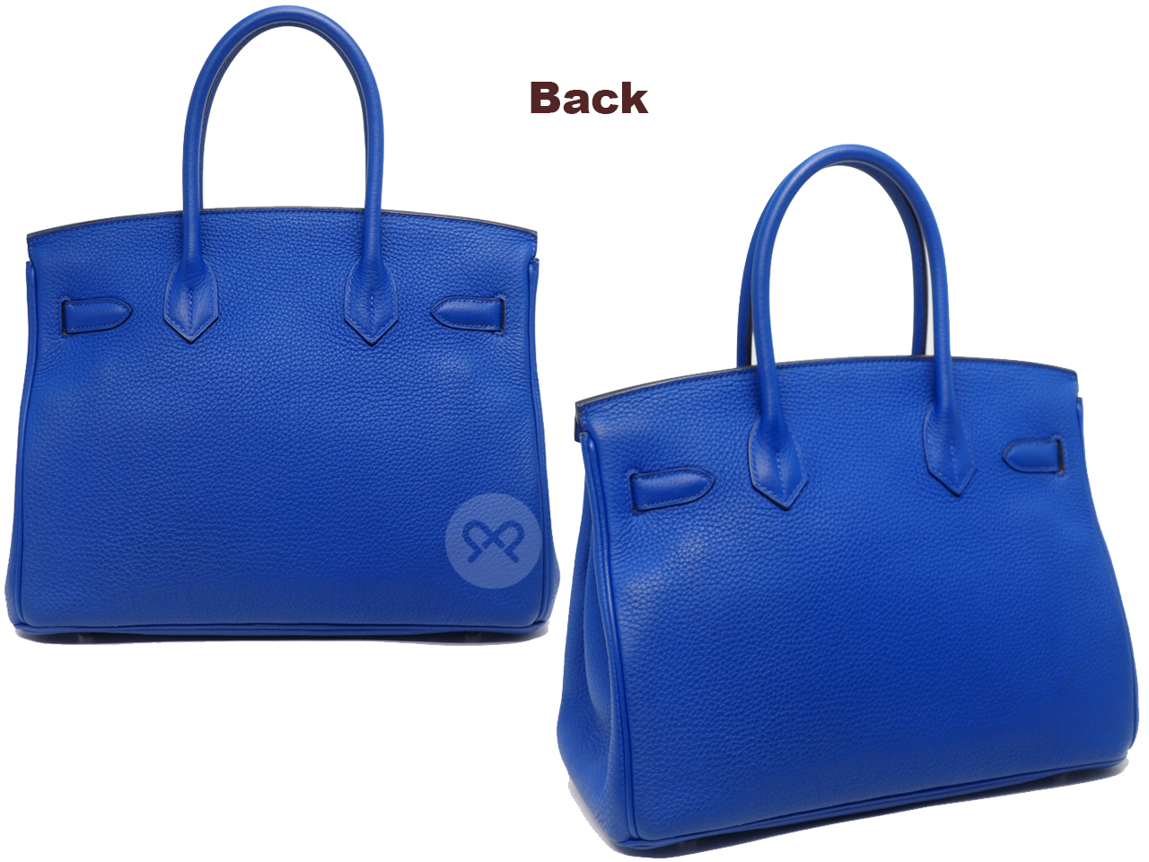 Hermes Birkin 30 Blue Electric Togo Leather Q Stamp Palladium Hardware - Image 4