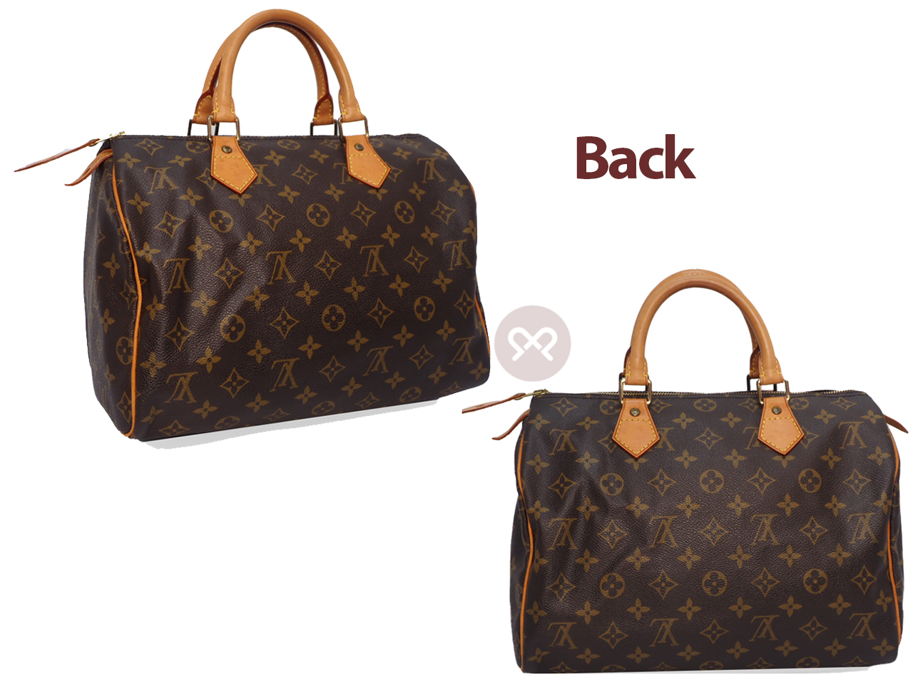 Louis Vuitton M41526 Monogram Canvas Speedy 30 Tote Bag ( MB2097) - Image 3