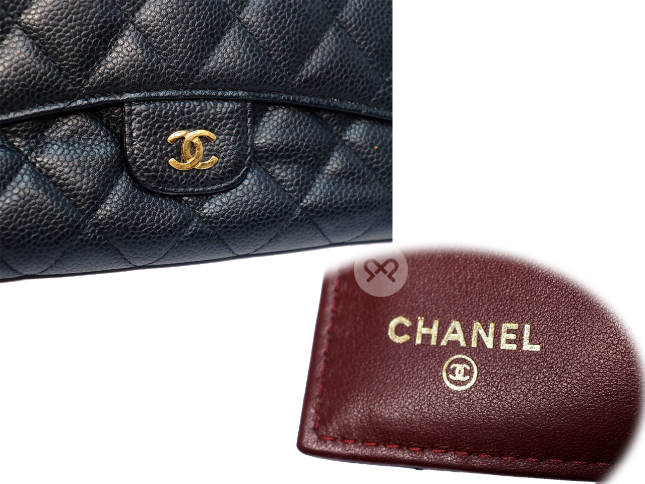 Chanel 16826545 Black Caviar A31506 Timeless Classic Flap Long Wallet 6 Cards Bi-fold Gold Hardware - Image 10