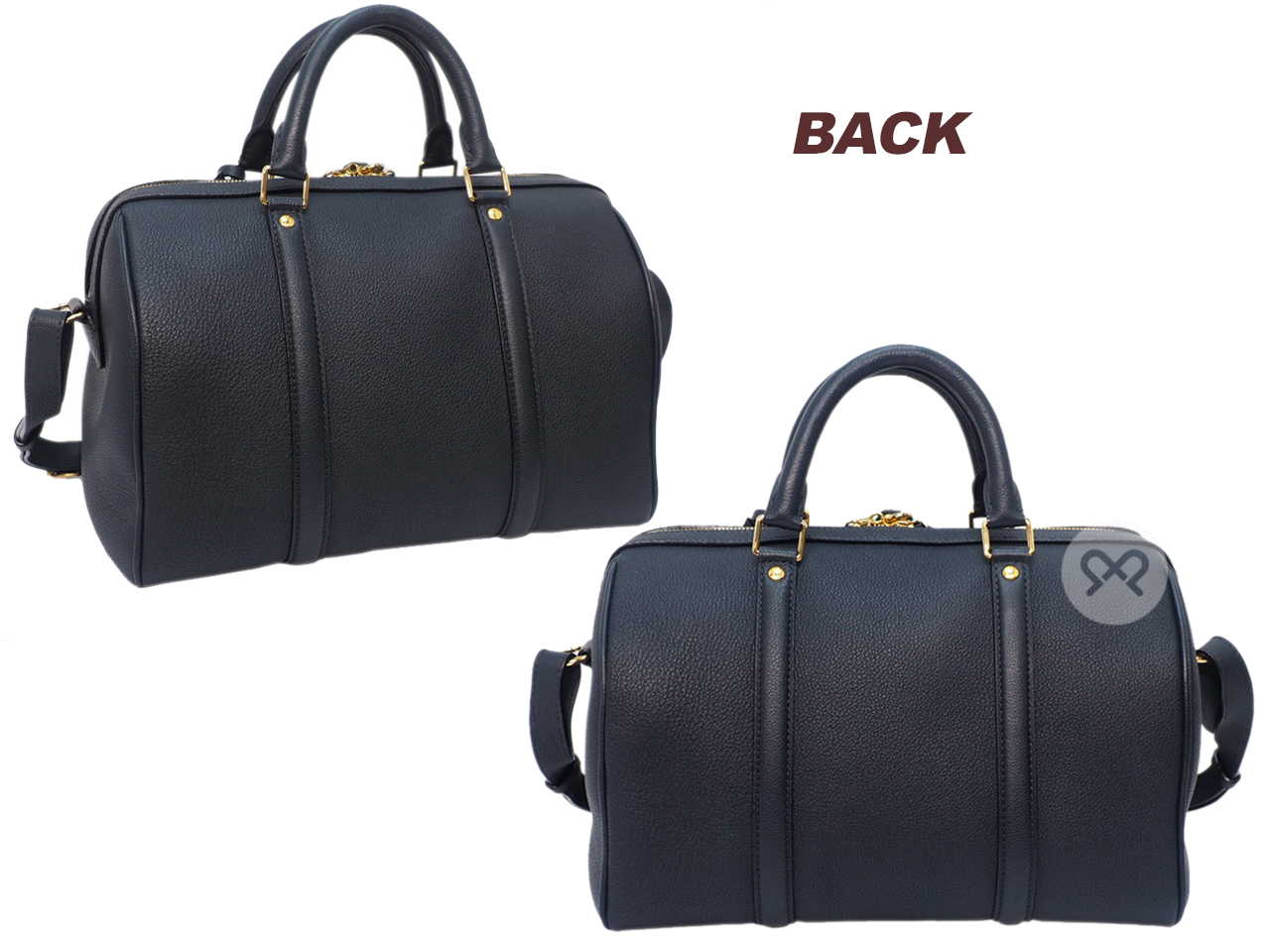 Louis Vuitton Asphalt Black/ Blue Cobalt Calf Leather Sophia Coppola SC PM Speedy Bag ( FO3186 ) - Image 3