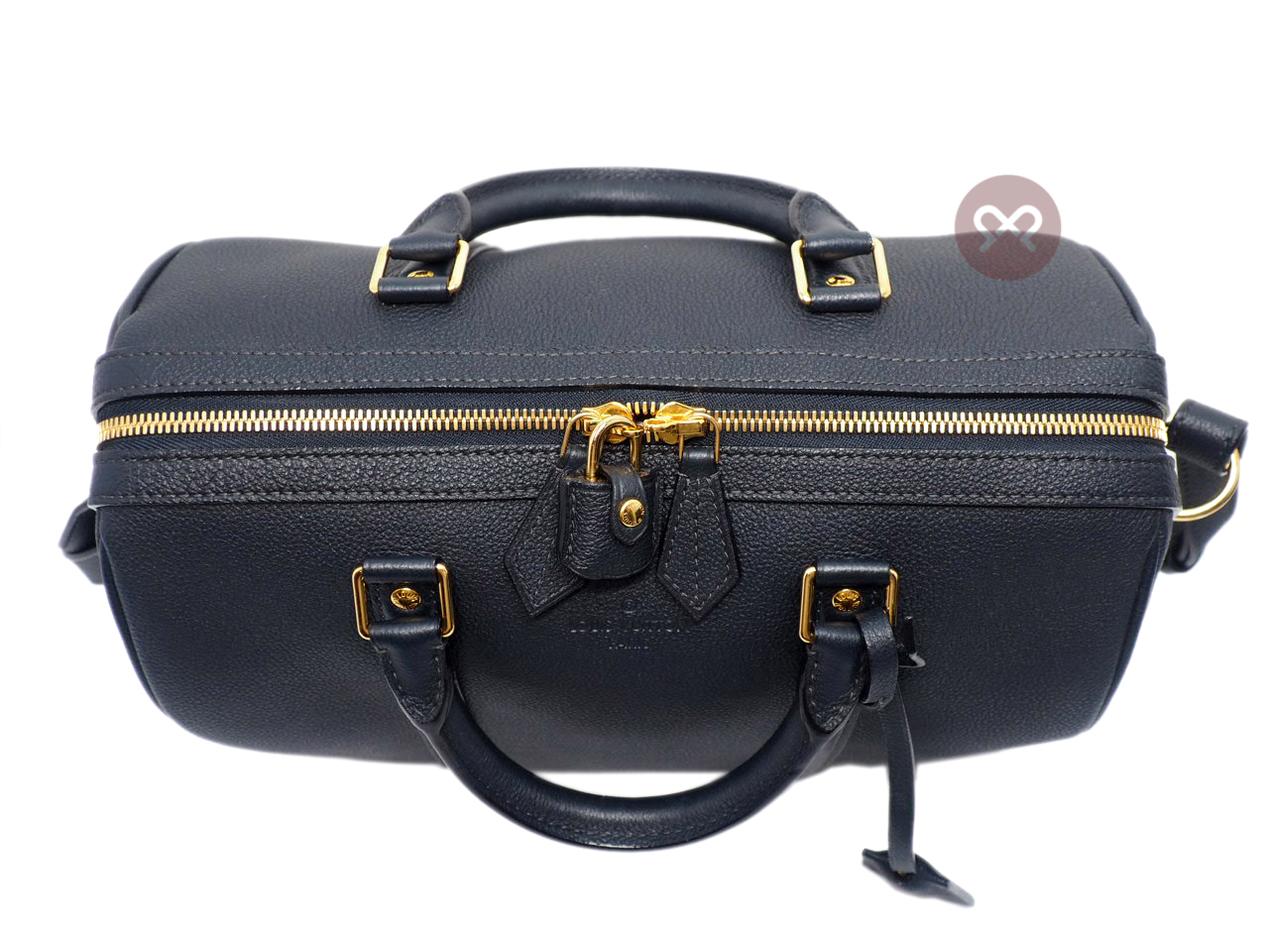 Louis Vuitton Asphalt Black/ Blue Cobalt Calf Leather Sophia Coppola SC PM Speedy Bag ( FO3186 ) - Image 4