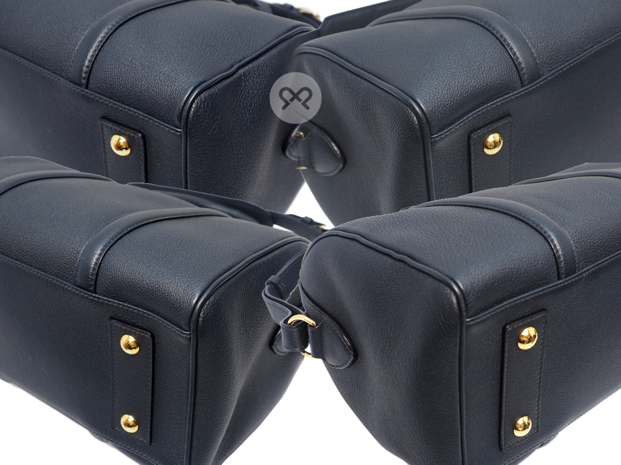 Louis Vuitton Asphalt Black/ Blue Cobalt Calf Leather Sophia Coppola SC PM Speedy Bag ( FO3186 ) - Image 6