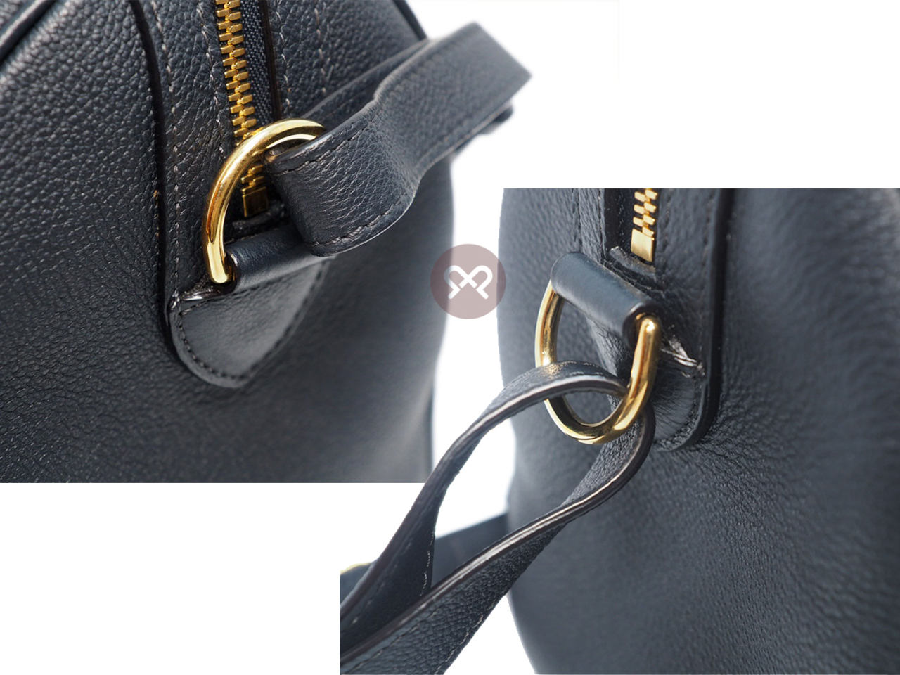 Louis Vuitton Asphalt Black/ Blue Cobalt Calf Leather Sophia Coppola SC PM Speedy Bag ( FO3186 ) - Image 7