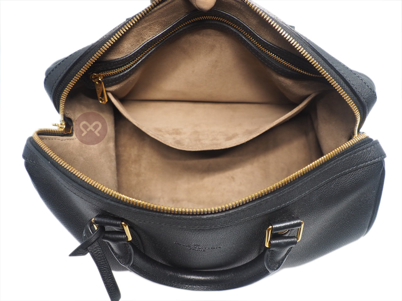 Louis Vuitton M96500 Asphalt/ Black Cobalt Calf Leather Sophia Coppola SC PM Speedy Bag (FO3176) - Image 9