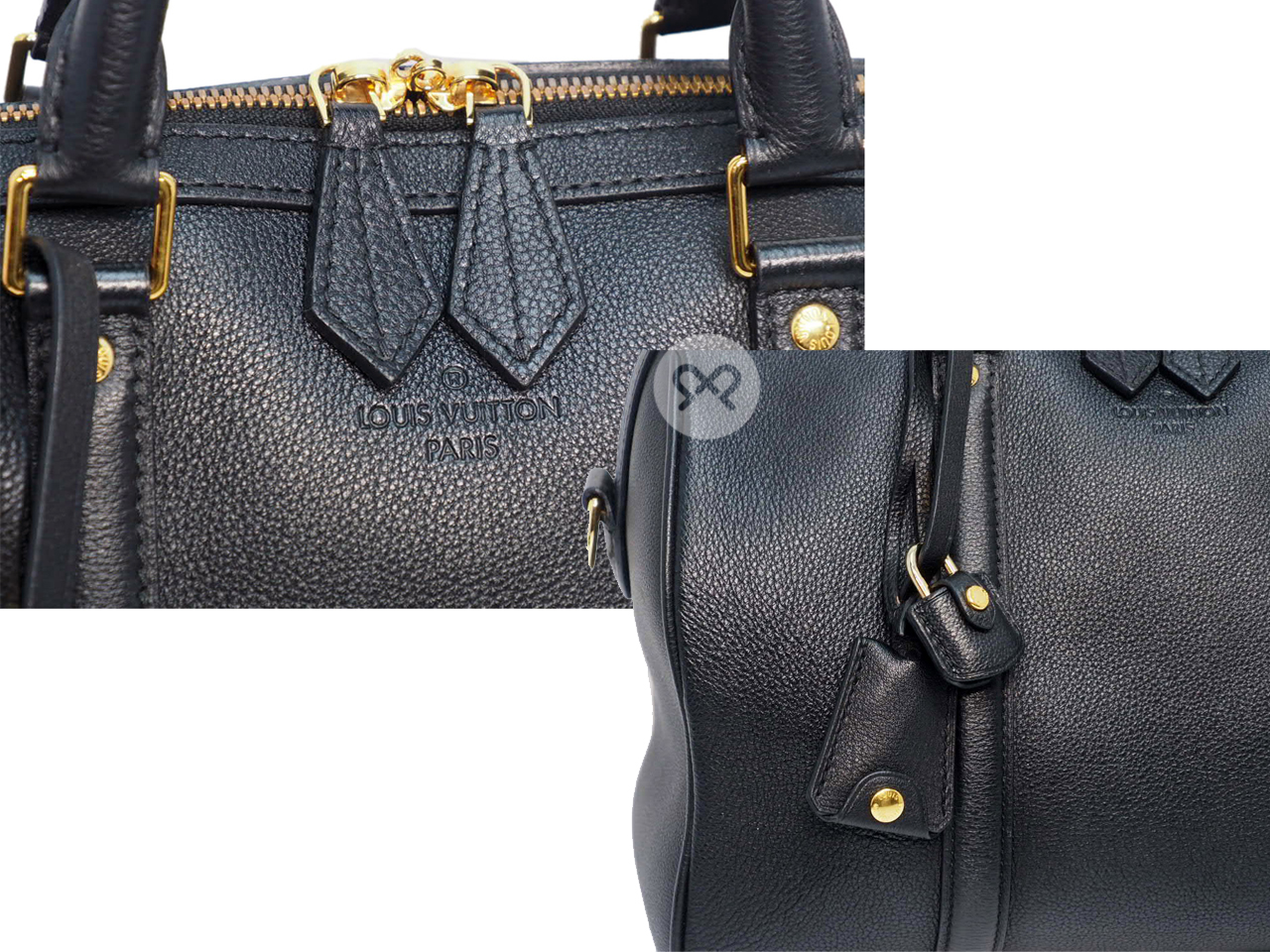 Louis Vuitton M96500 Asphalt/ Black Cobalt Calf Leather Sophia Coppola SC PM Speedy Bag (FO3176) - Image 6