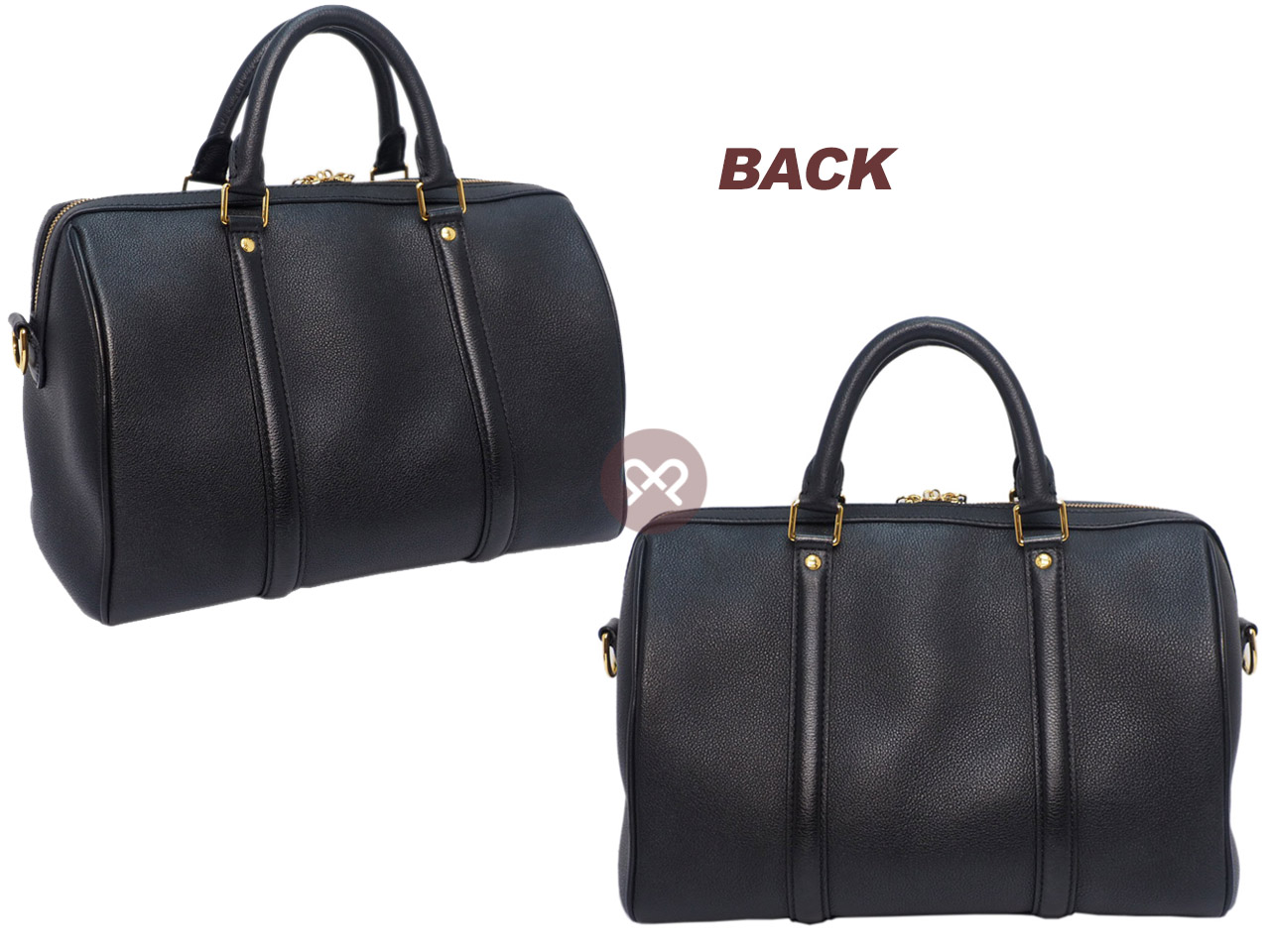 Louis Vuitton M96500 Asphalt/ Black Cobalt Calf Leather Sophia Coppola SC PM Speedy Bag (FO3176) - Image 3