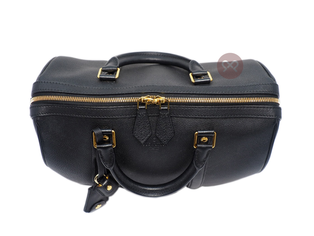 Louis Vuitton M96500 Asphalt/ Black Cobalt Calf Leather Sophia Coppola SC PM Speedy Bag (FO3176) - Image 4