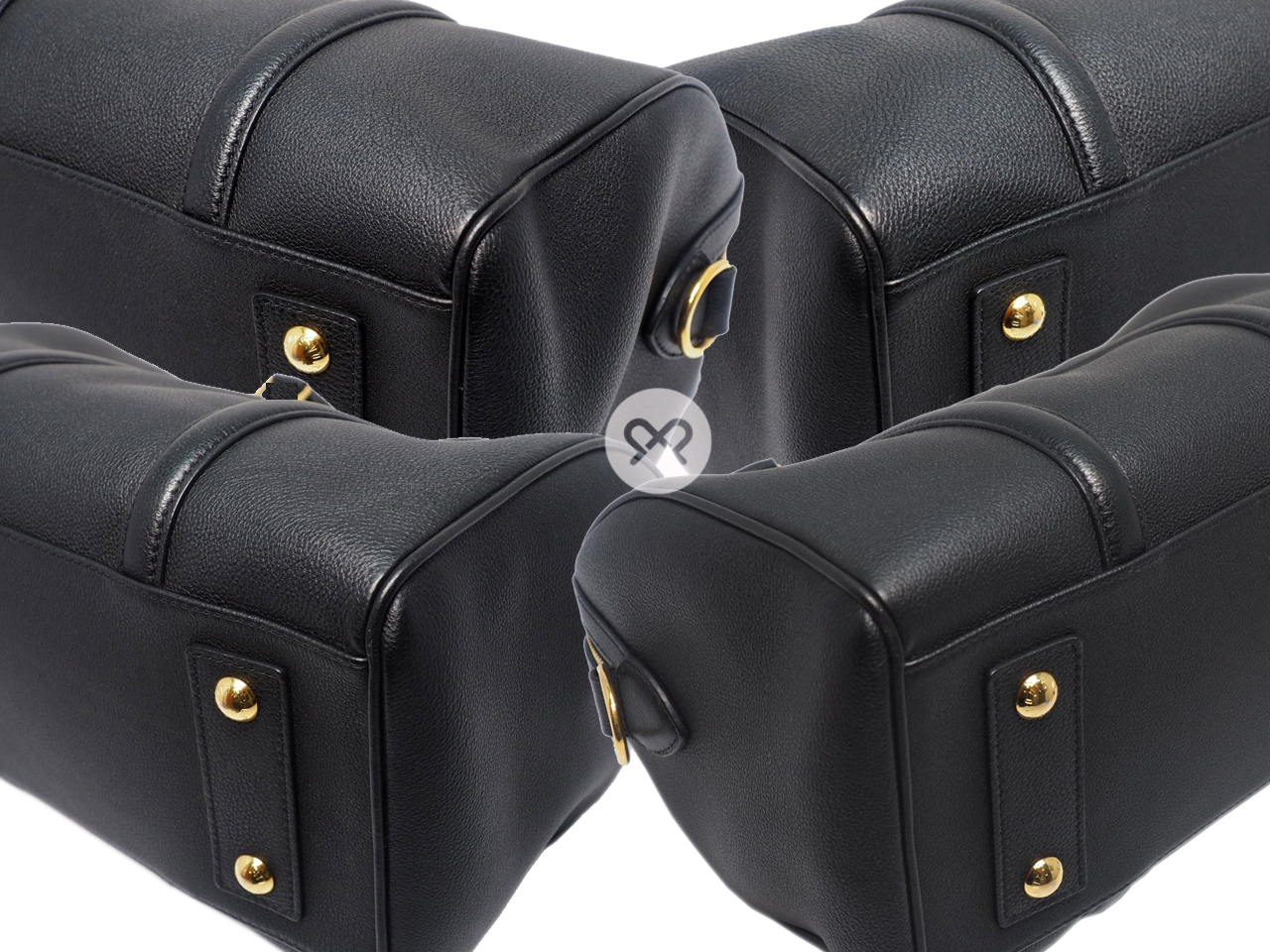 Louis Vuitton M96500 Asphalt/ Black Cobalt Calf Leather Sophia Coppola SC PM Speedy Bag (FO3176) - Image 8