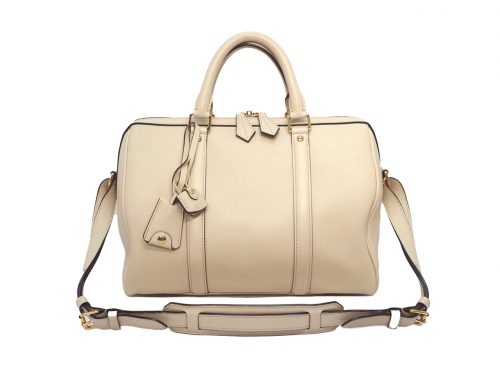 Louis Vuitton Cream/ Beige Cobalt Calf Leather Sophia Coppola SC PM Speedy Bag (FO4122)
