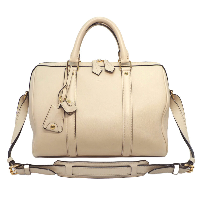 Louis Vuitton Cream/ Beige Cobalt Calf Leather Sophia Coppola SC PM Speedy Bag (FO4122)