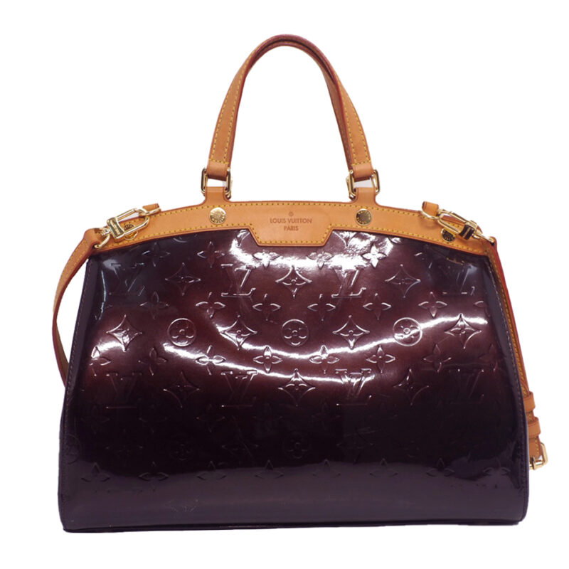 Louis Vuitton Monogram Vernis Leather Amarante Brea MM Tote w Strap ( AA4170)