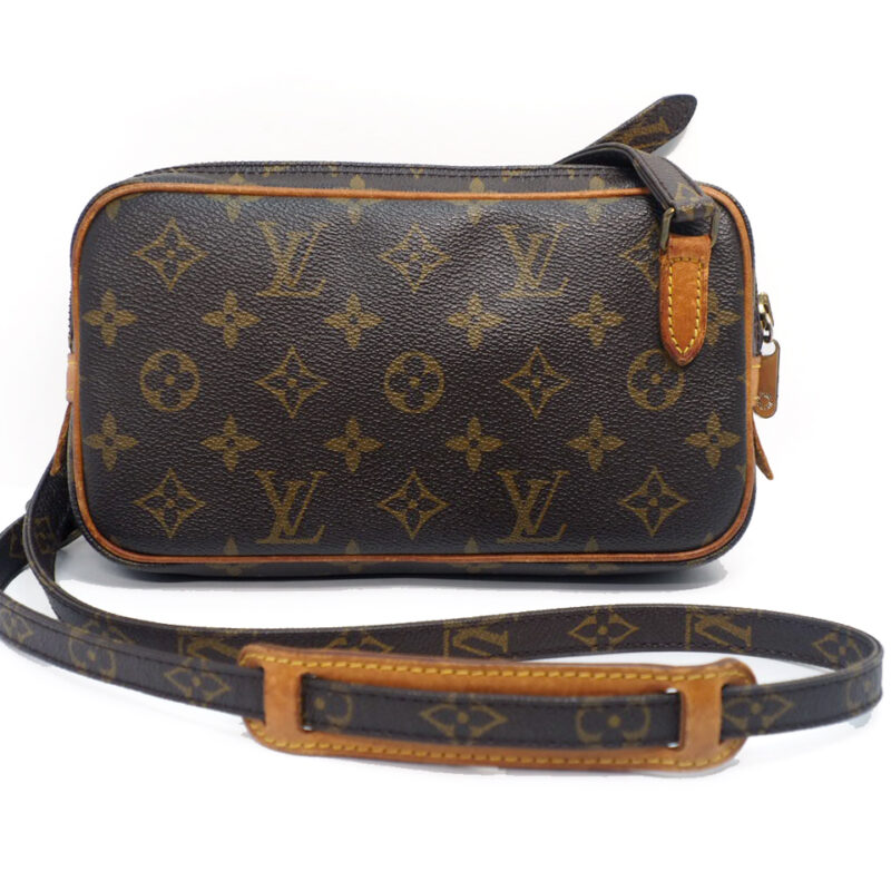 Louis Vuitton M51828 Monogram Canvas Pochette Marly Bandouliere Messenger/ Crossbody Bag (TH0960)