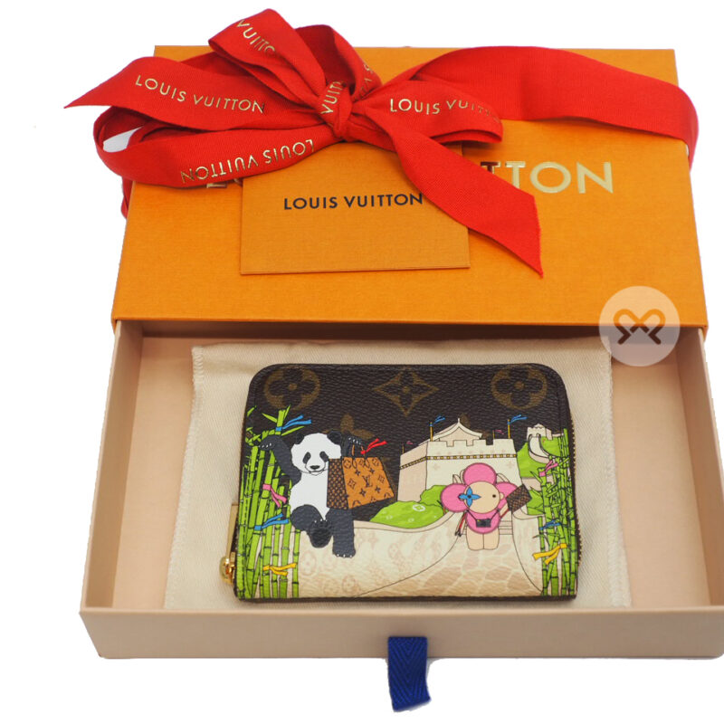 BRAND NEW ! Louis Vuitton M80865 Monogram Christmas Animation 2021 Great Wall/ Panda Zippy Coin Purse