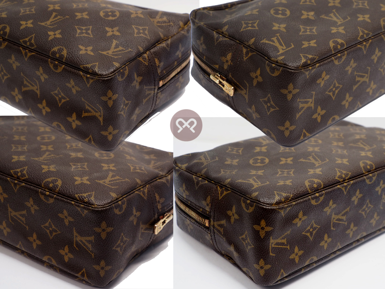 Louis Vuitton M47522 Monogram Canvas Trousse Toilette/ Toiletry 28 Pouch Bag - Image 5