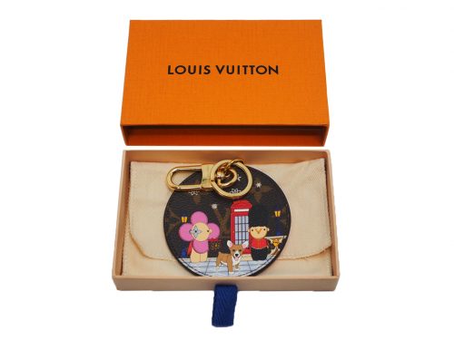 Christmas Limited Collection! Louis Vuitton M00501 Illustre London X'mas 2021 Bag Charm and Key Holder (BC0271)