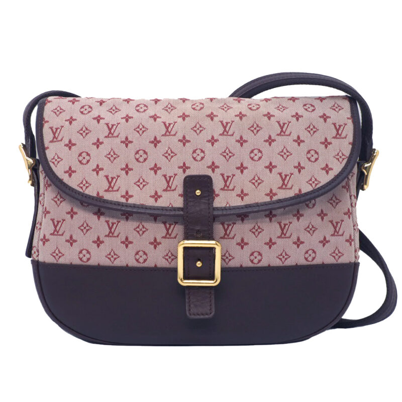 Louis Vuitton M92671 Cerise/ Cherry Monogram Mini Lin Canvas Berangere  Document Shoulder/ Crossbody Bag ( TH0014)