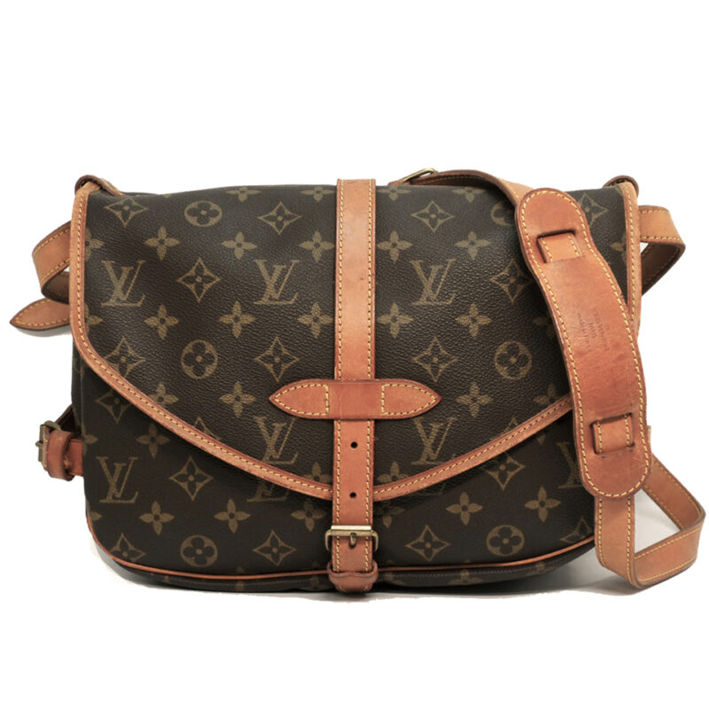 Louis Vuitton M42256 Monogram Canvas Saumur 30 Two Way Bag (AR0925)