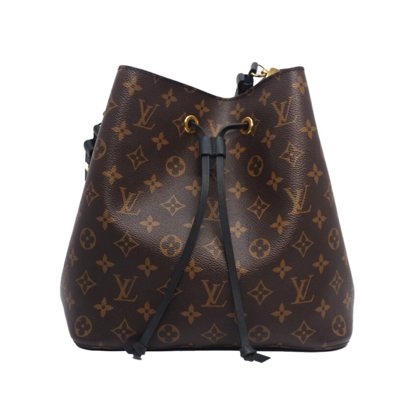 Louis Vuitton M44020 Monogram Canvas Black NÉONOÉ MM Bucket Bag (DR3139)