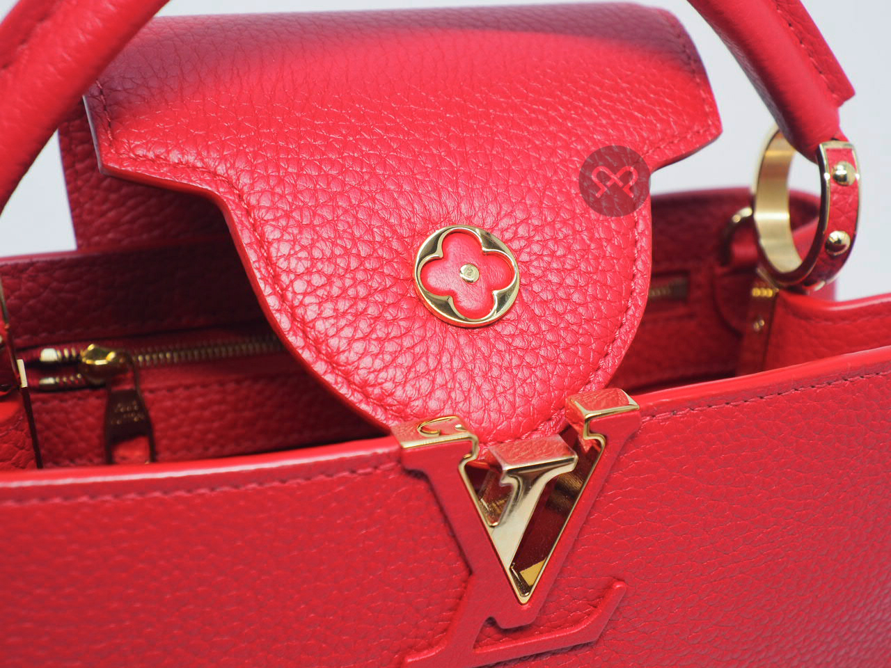 Louis Vuitton M52689 Capucines BB Scarlett Red Tote/ Shoulder bag - Image 5