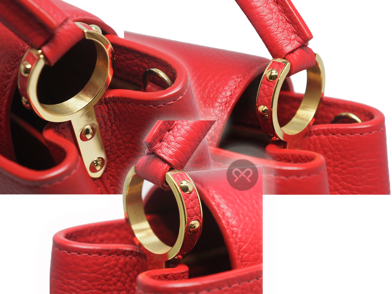 Louis Vuitton M52689 Capucines BB Scarlett Red Tote/ Shoulder bag - Image 6