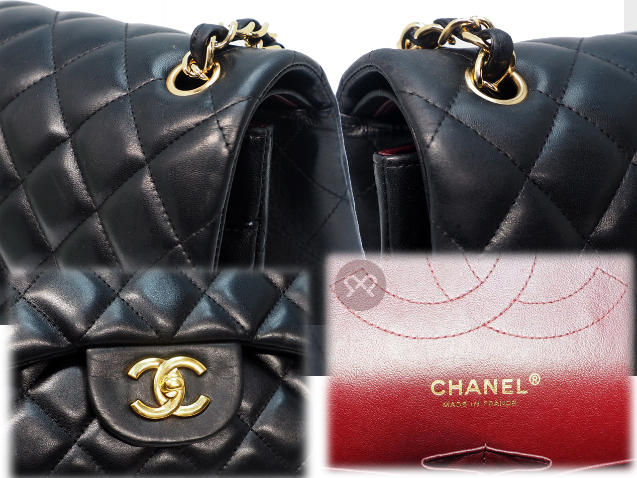Chanel 14980709 Black Lambskin A58600 Classic Jumbo Double Flap 30cm Gold Hardware Bag - Image 7