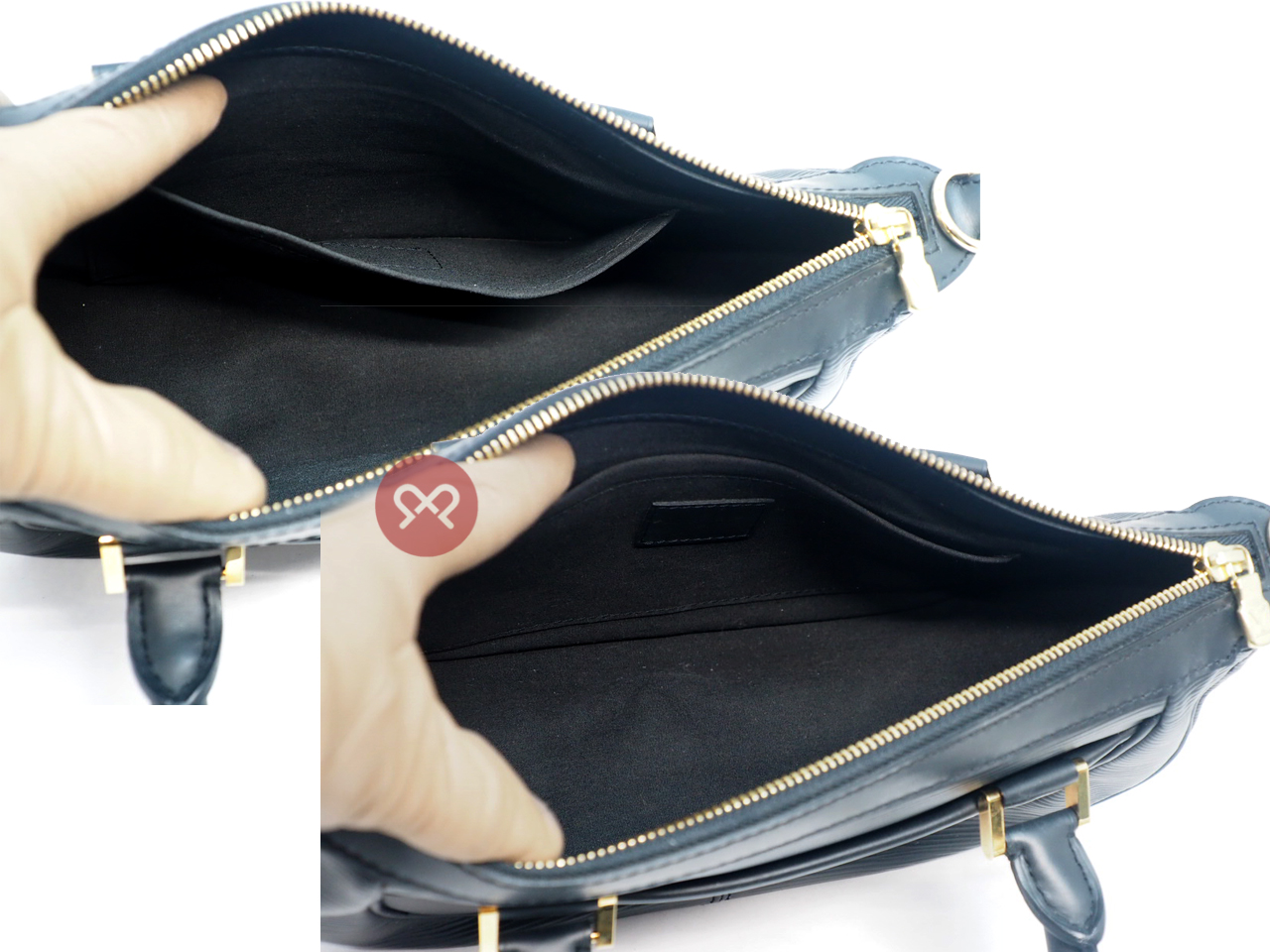 Louis Vuitton M58912 Epi Leather Black Dhanura PM Tote/ Shoulder/ Crossbody Bag (AR0054) - Image 9