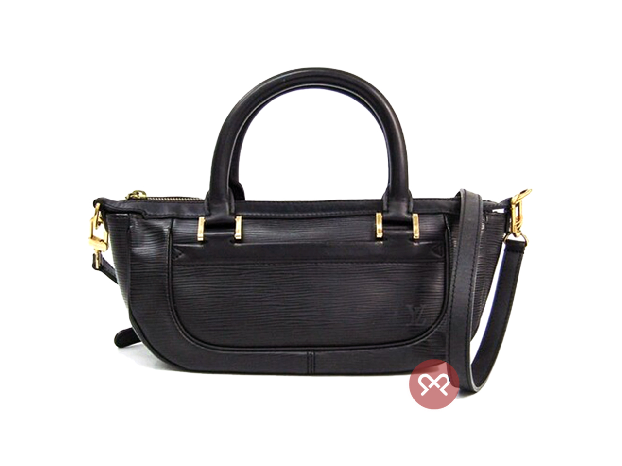 Louis Vuitton M58912 Epi Leather Black Dhanura PM Tote/ Shoulder/ Crossbody Bag (AR0054) - Image 3