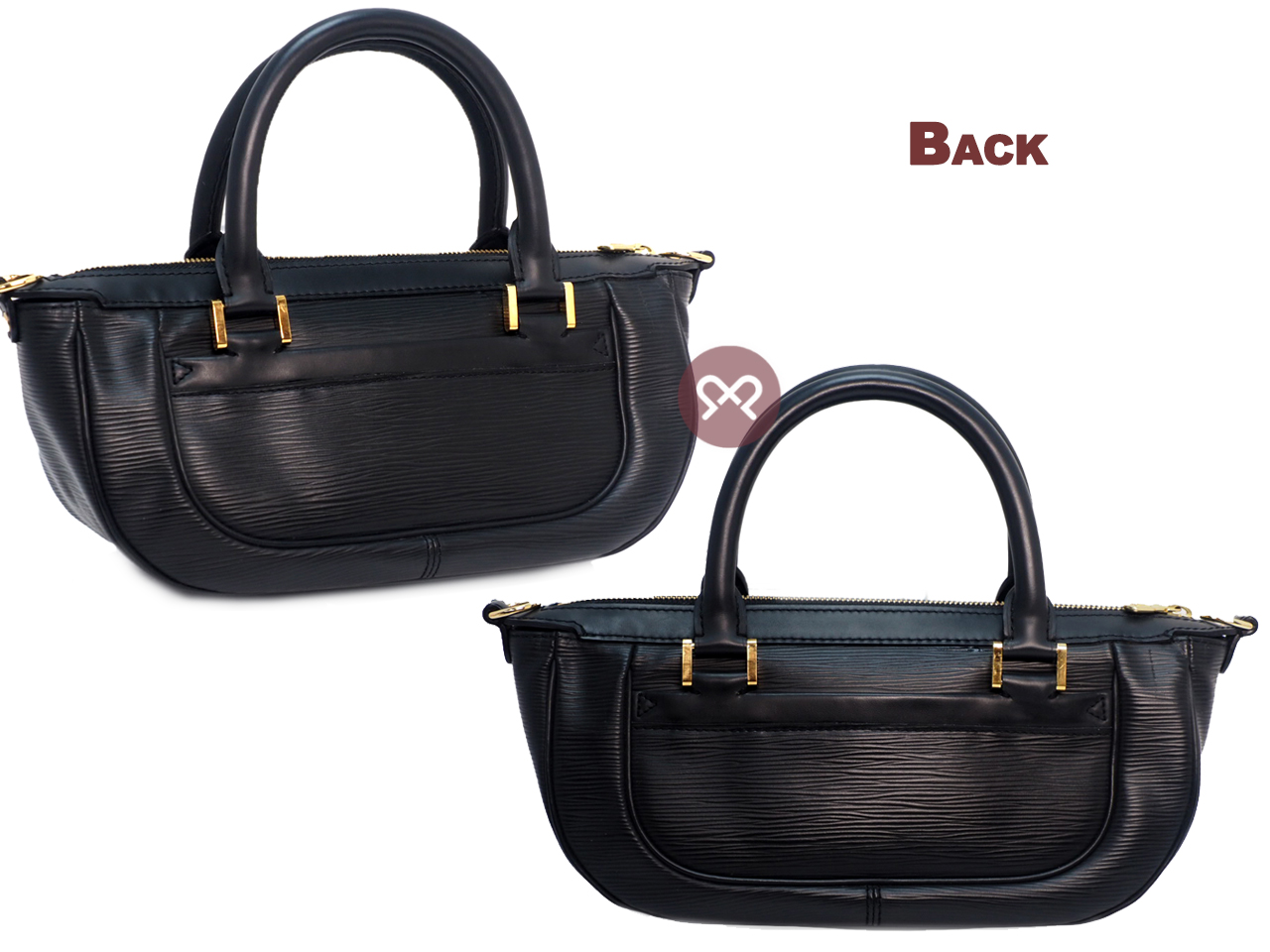 Louis Vuitton M58912 Epi Leather Black Dhanura PM Tote/ Shoulder/ Crossbody Bag (AR0054) - Image 4