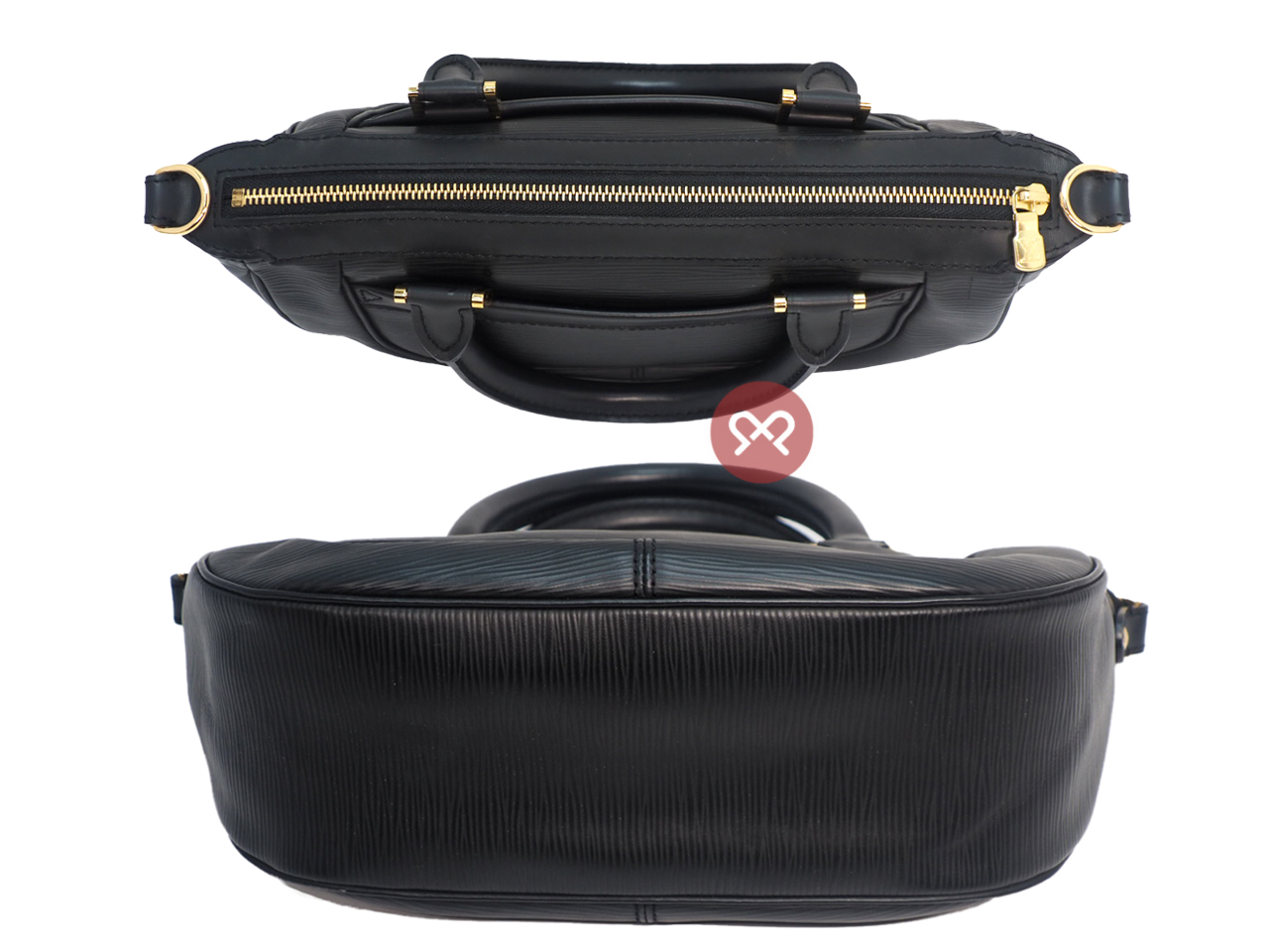 Louis Vuitton M58912 Epi Leather Black Dhanura PM Tote/ Shoulder/ Crossbody Bag (AR0054) - Image 5