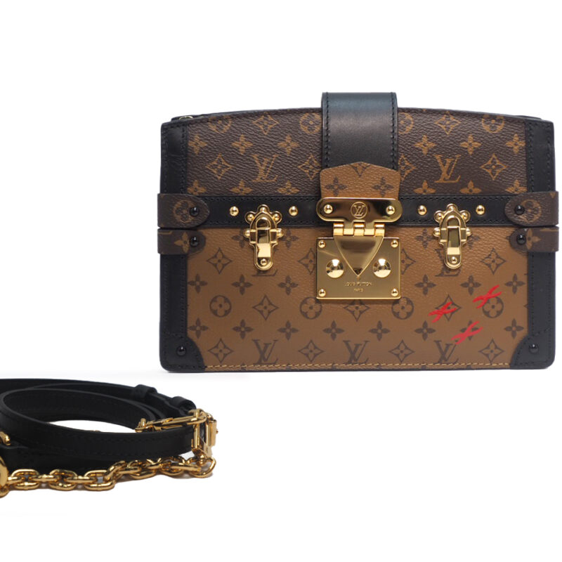 Louis Vuitton M43596 Monogram Reverse Bag Trunk Clutch/ Crossbody Messenger Bag (DR3139)