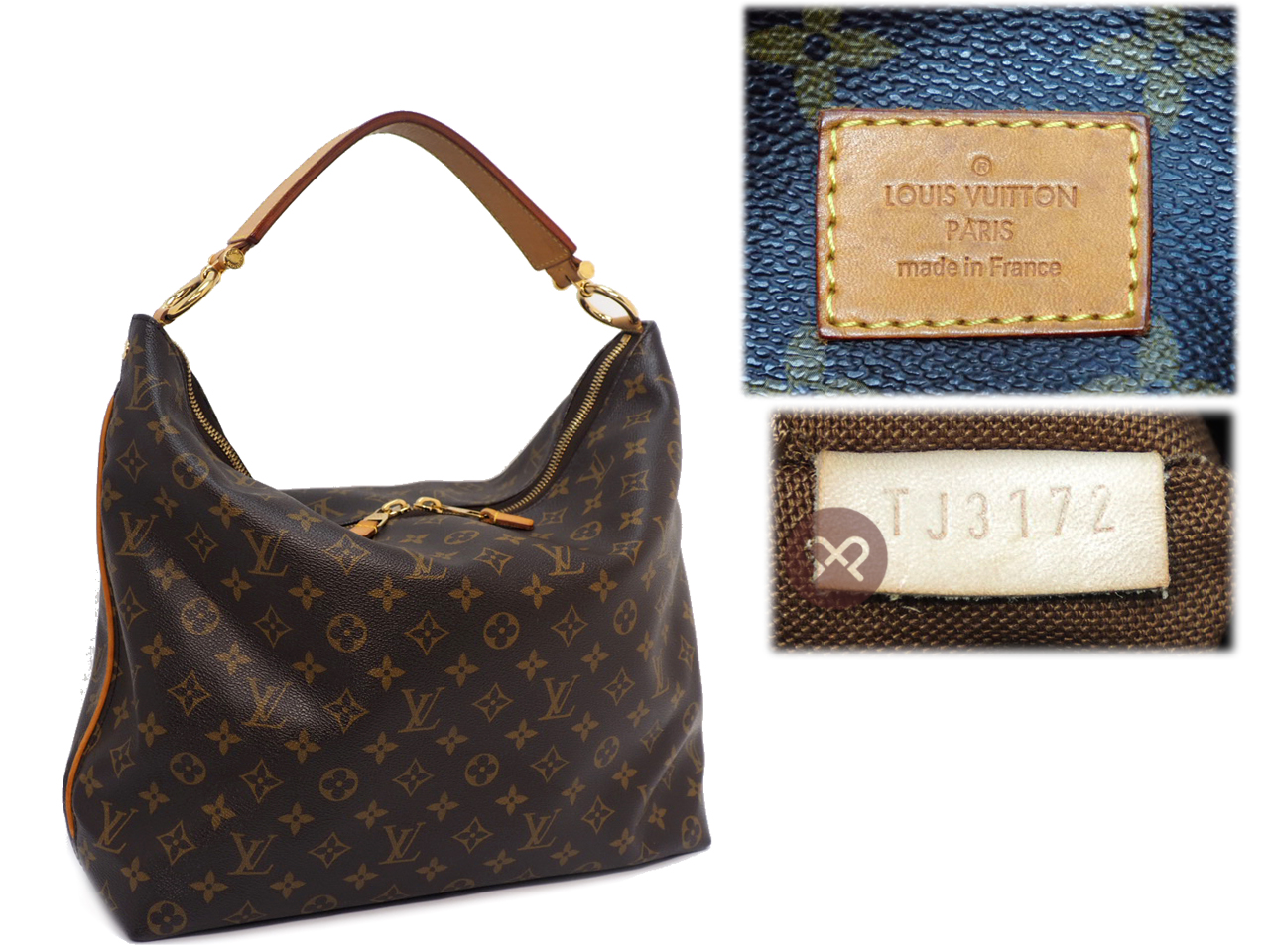 Louis Vuitton M40586 Monogram Canvas Sully PM Hobo Shoulder Bag (TJ3172) - Image 2