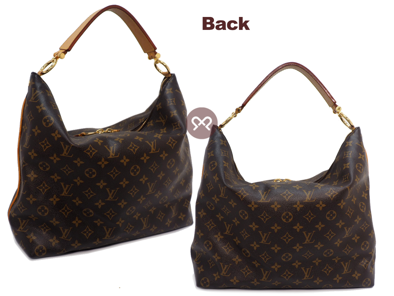 Louis Vuitton M40586 Monogram Canvas Sully PM Hobo Shoulder Bag (TJ3172) - Image 3