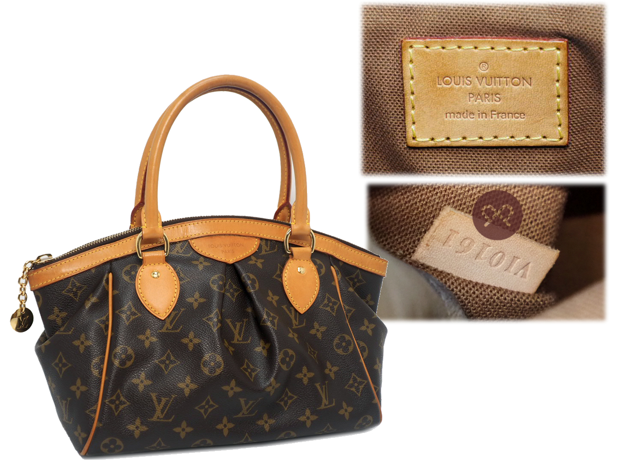 Louis Vuitton M40143 Monogram Canvas Tivoli PM Tote Bag (VI0161) - Image 2
