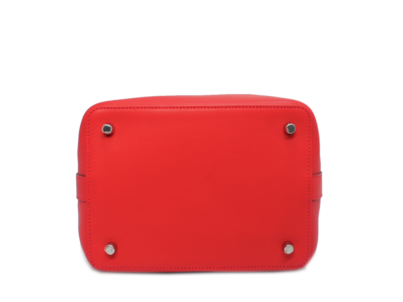 Hermes Toolbox 20cm Red Swift Leather with Palladium Hardware X Stamp - Image 7