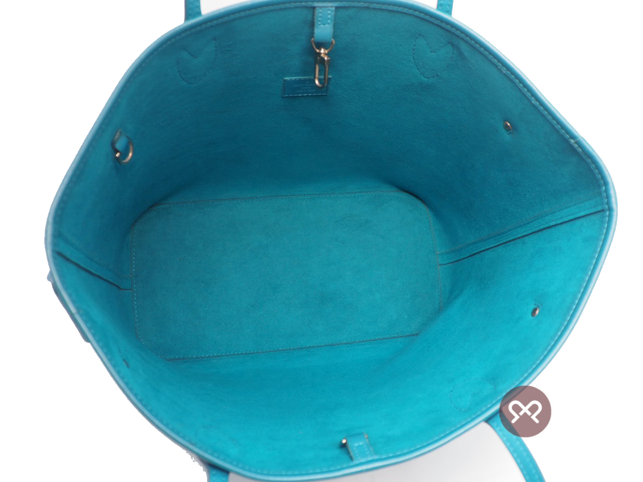 Louis Vuitton M40930 Cyan Epi Leather Neverfull MM Tote Bag (CA2143) - Image 10