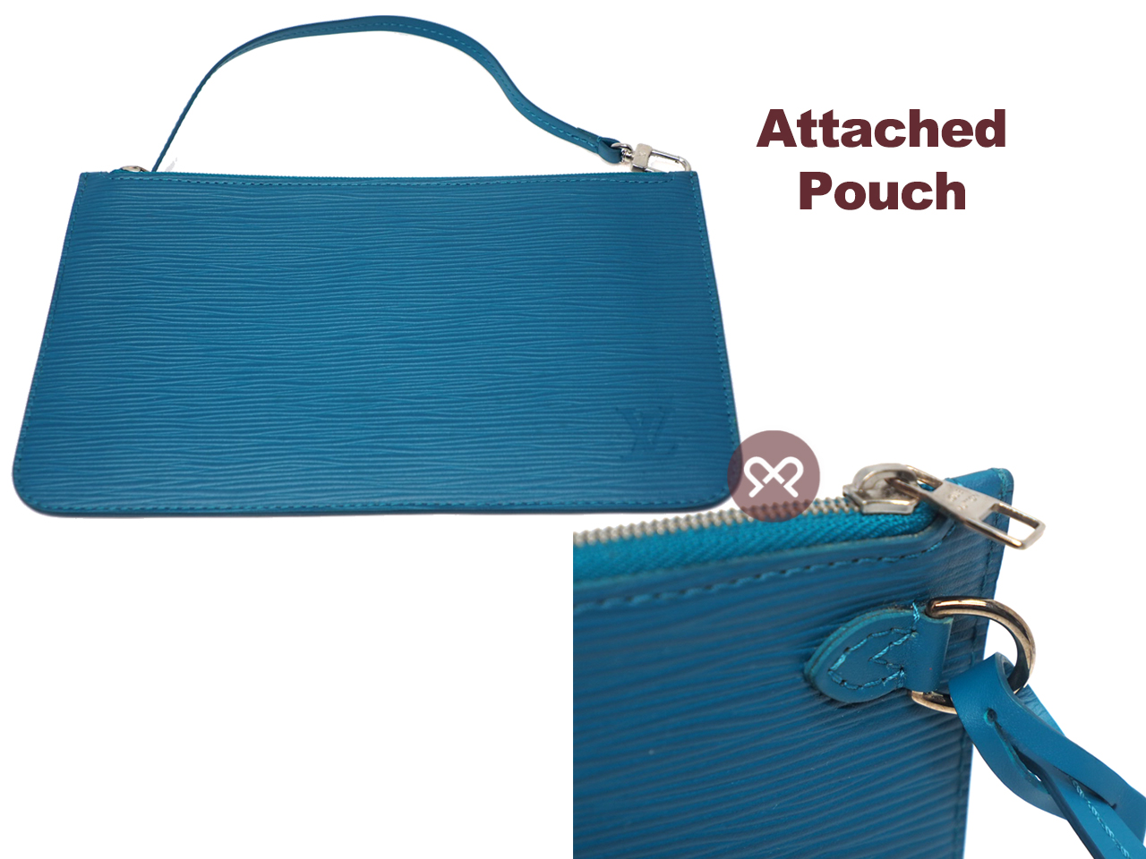 Louis Vuitton M40930 Cyan Epi Leather Neverfull MM Tote Bag (CA2143) - Image 7