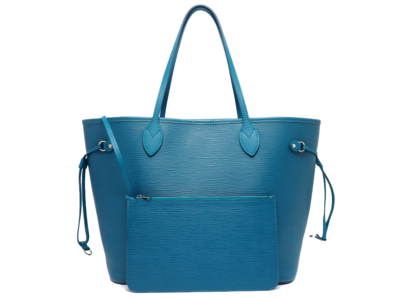 Louis Vuitton M40930 Cyan Epi Leather Neverfull MM Tote Bag (CA2143)